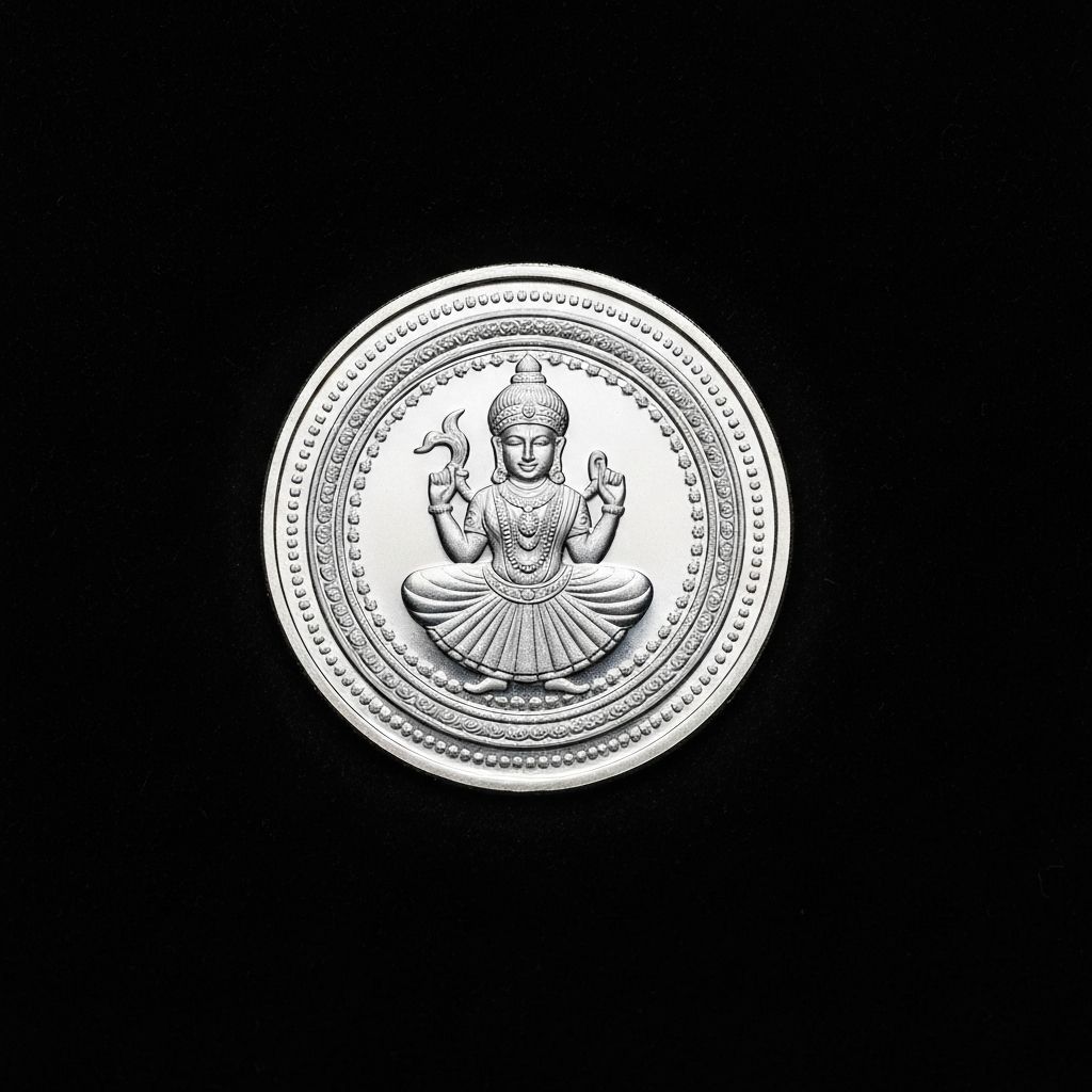 Silver Gift Coin - Lakshmi
